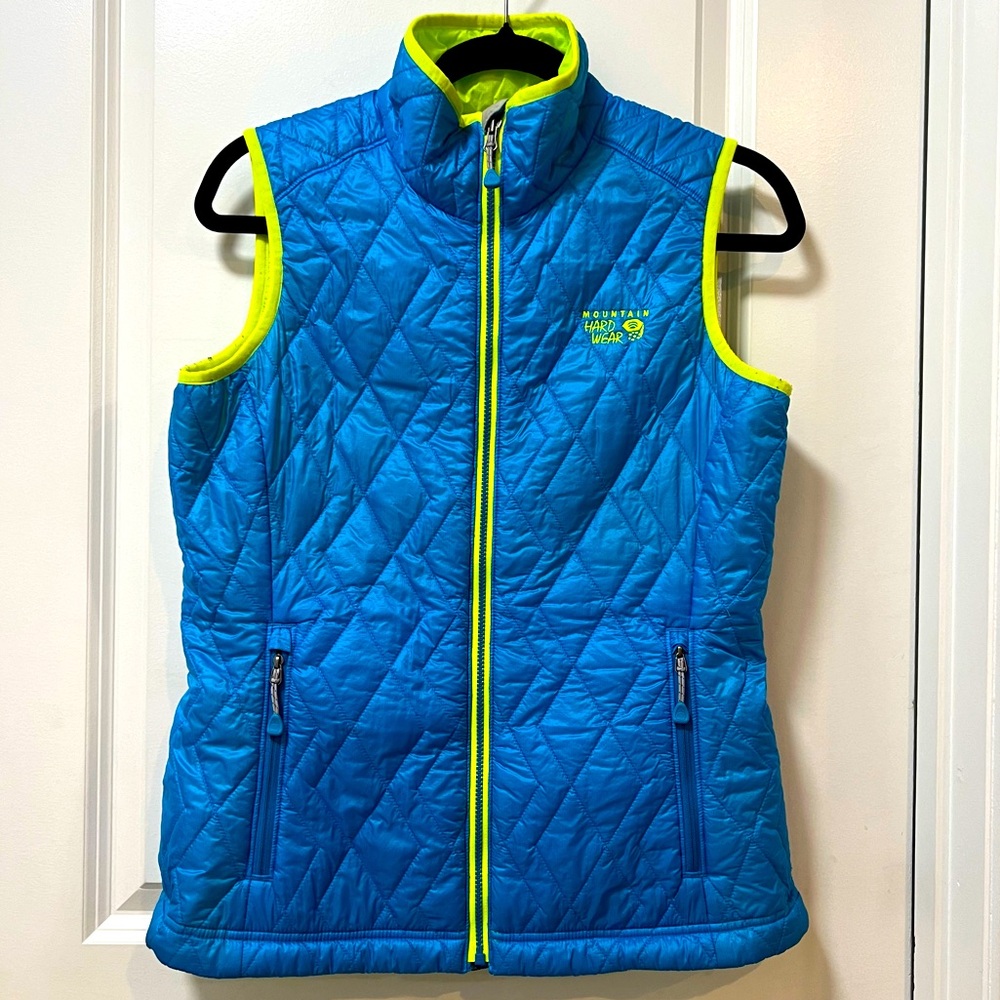Mountain Hardware Women’s vest bright blue and yellow